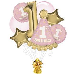 Little Miss One-derful 1st Birthday Foil Balloon Bouquet